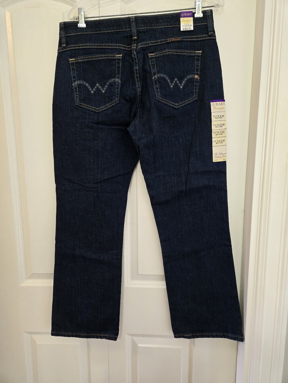 Wrangler NWT Women's Q-Baby Lucky Blaze Midrise WRQ20LB 11/12 X 30